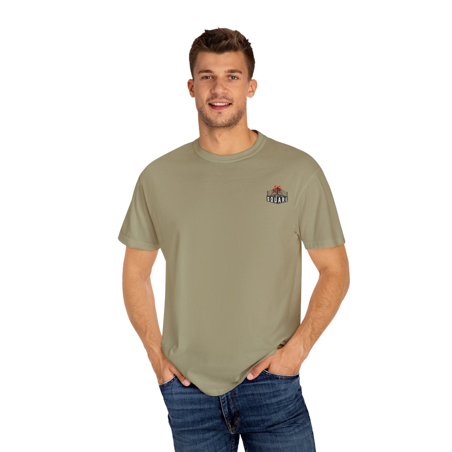 T Shirts Mens T Shirts - Dyed T-Shirt With Vintage Boxing Design