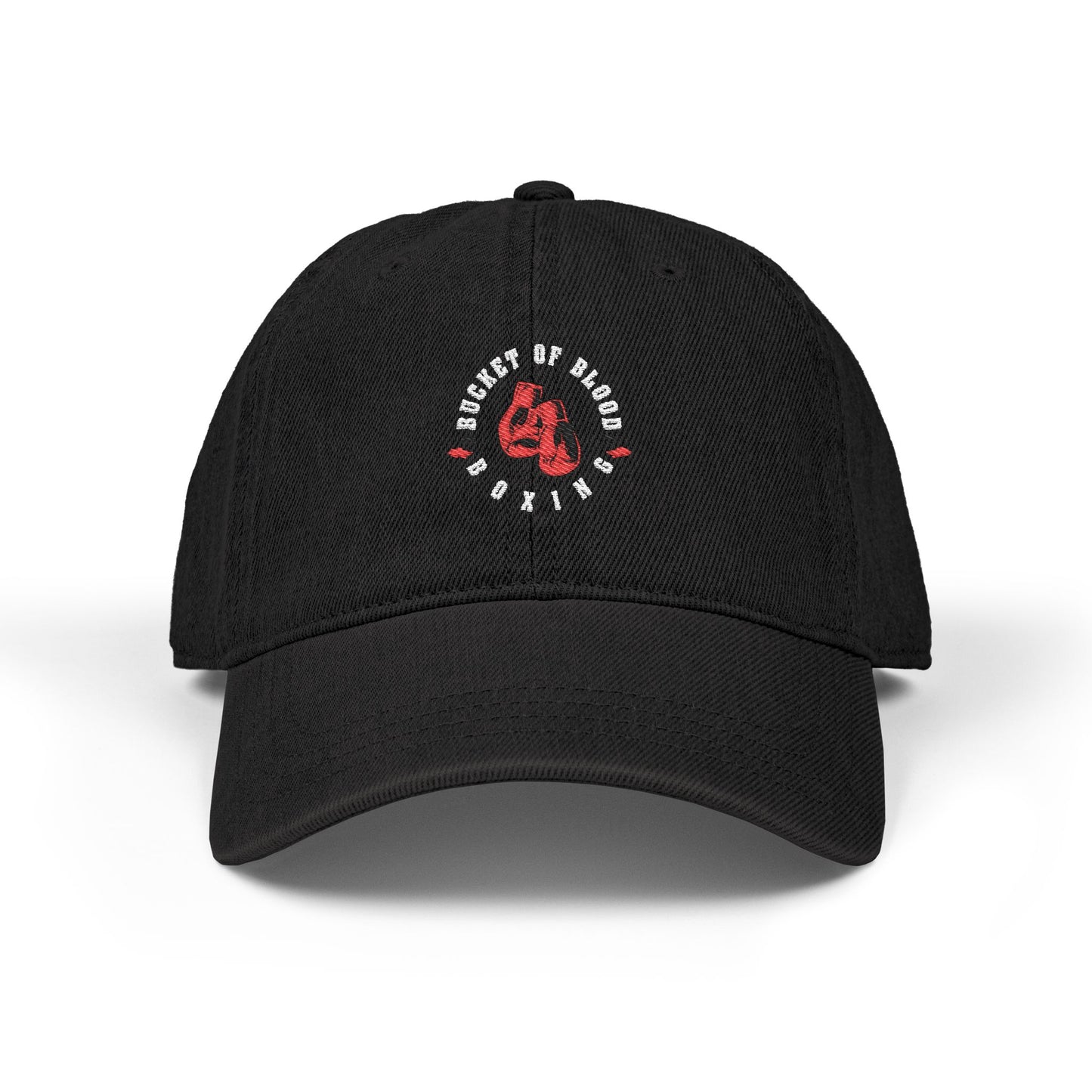 Denim Hat - Embroidered Bucket of Blood Denim Hat