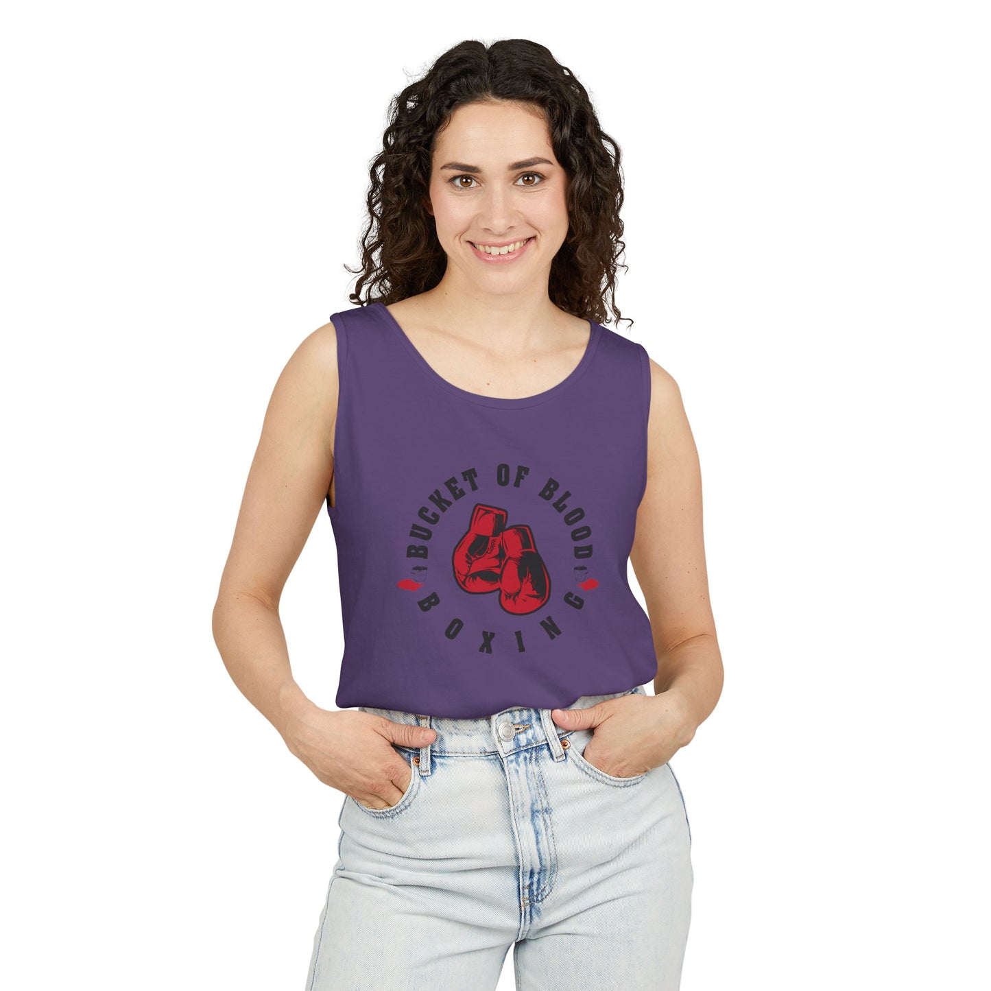 Mens Tank Tops -"Bucket of Blood" - Boxing Gym Tank Top