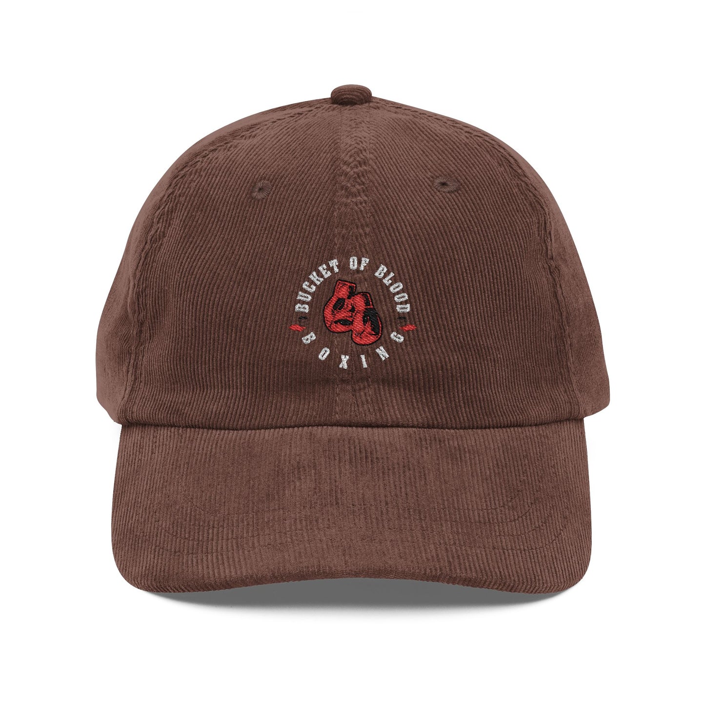 Corduroy Hat - Embroidered Corduroy Bucket of Blood Hat