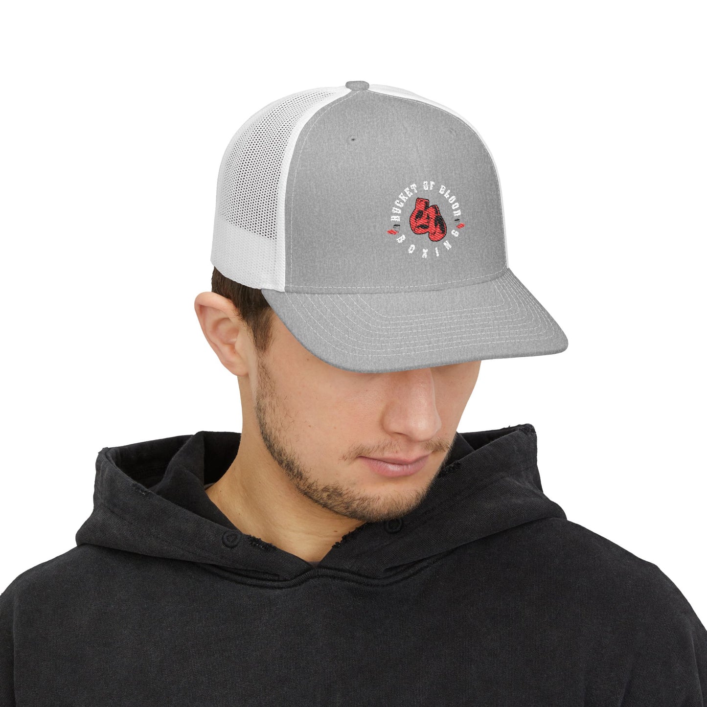 Trucker Hats - Embroidered Boxing Logo Trucker Hat