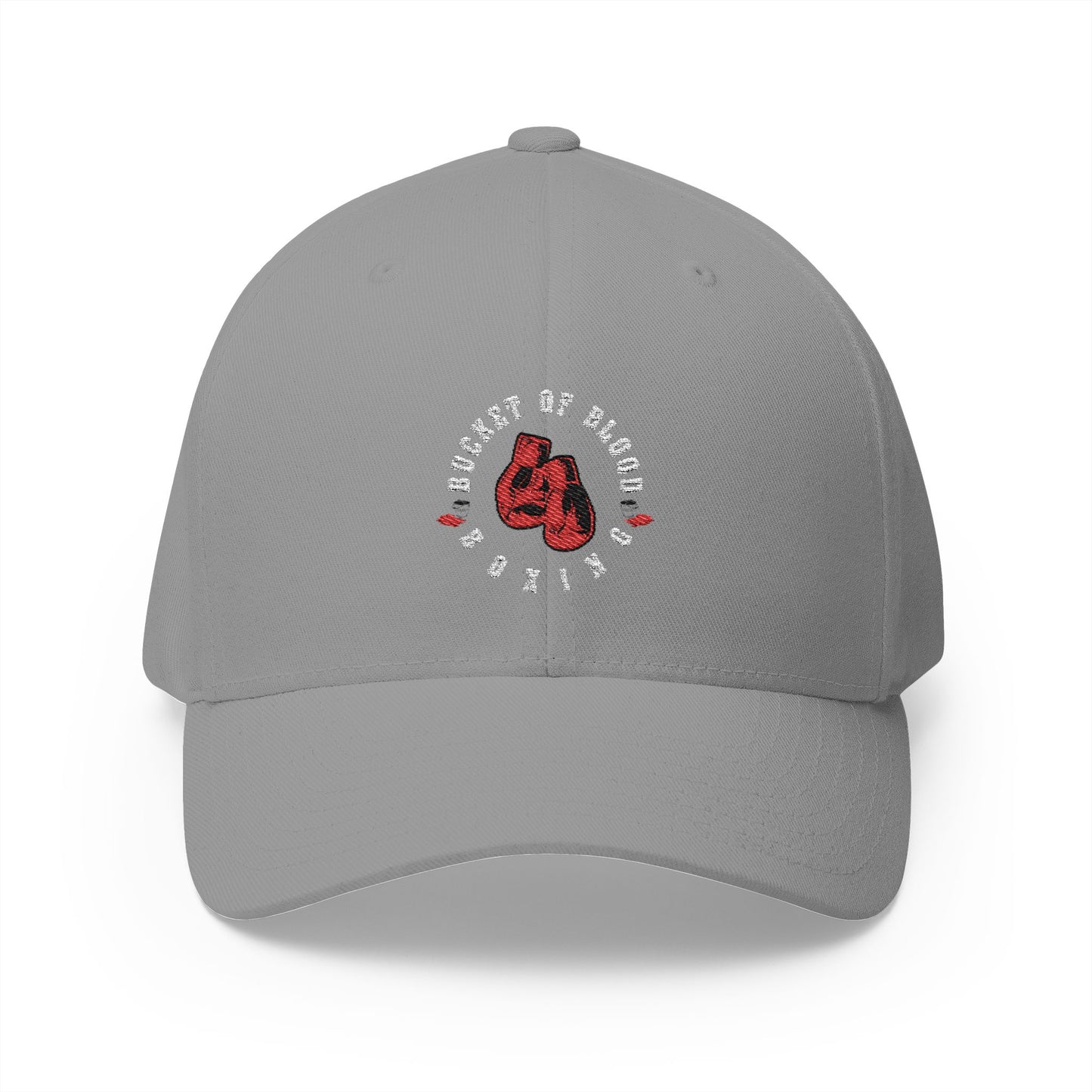 Red Baseball Hat - Red Embroidered Bucket of Blood Cap