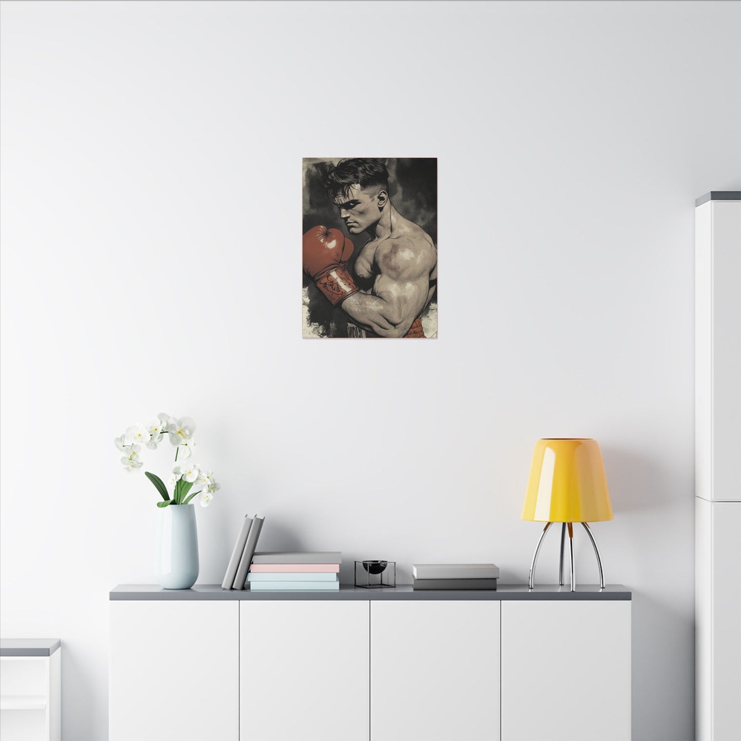 Vintage Boxing Wall Art - Boxer Art Canvas Print