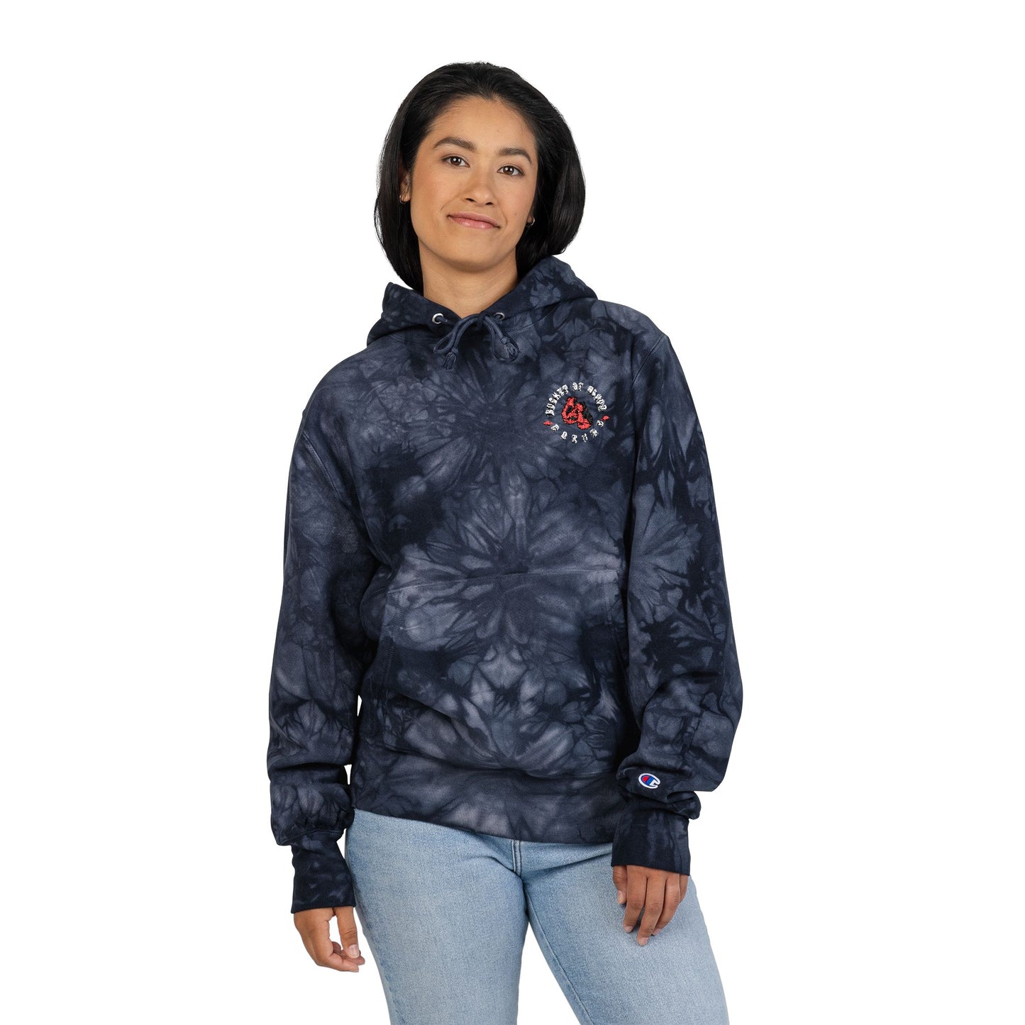 Tie Dye Hoodie - Embroidered Hoodie