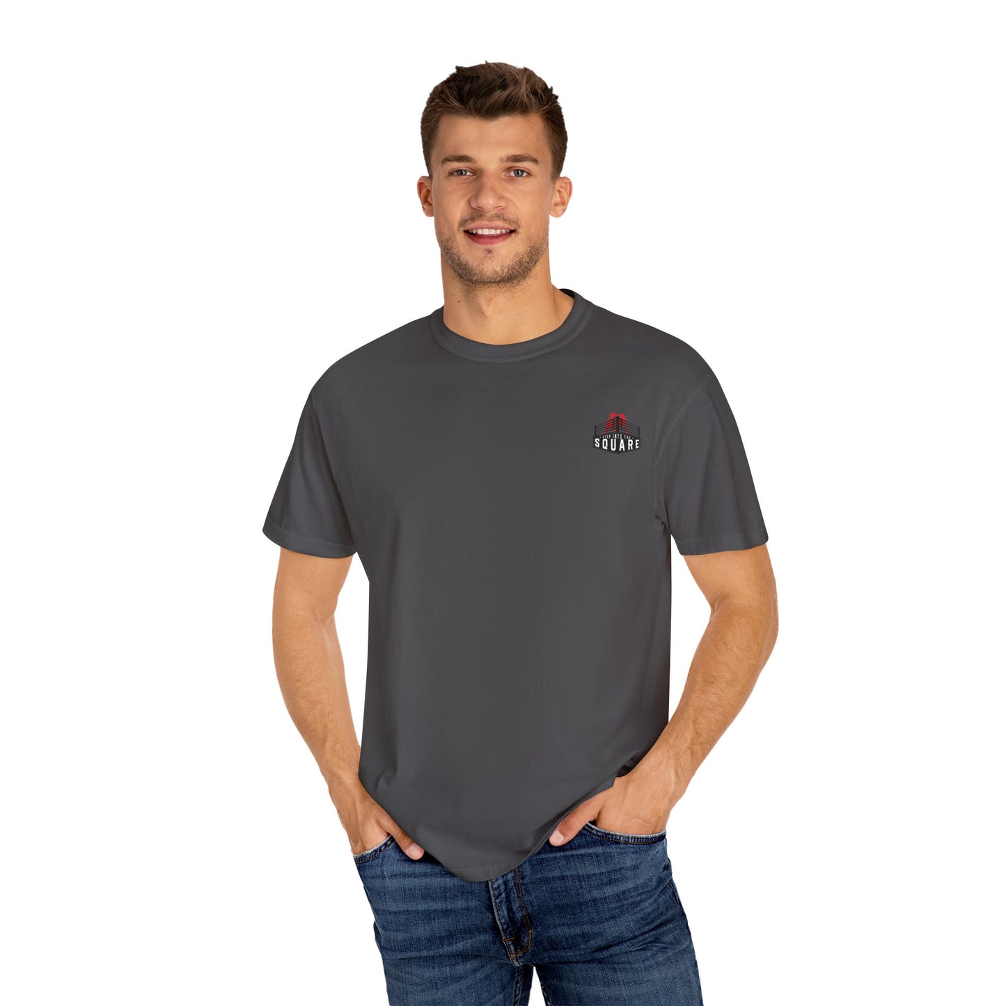T Shirts Mens T Shirts - Dyed T-Shirt With Vintage Boxing Design