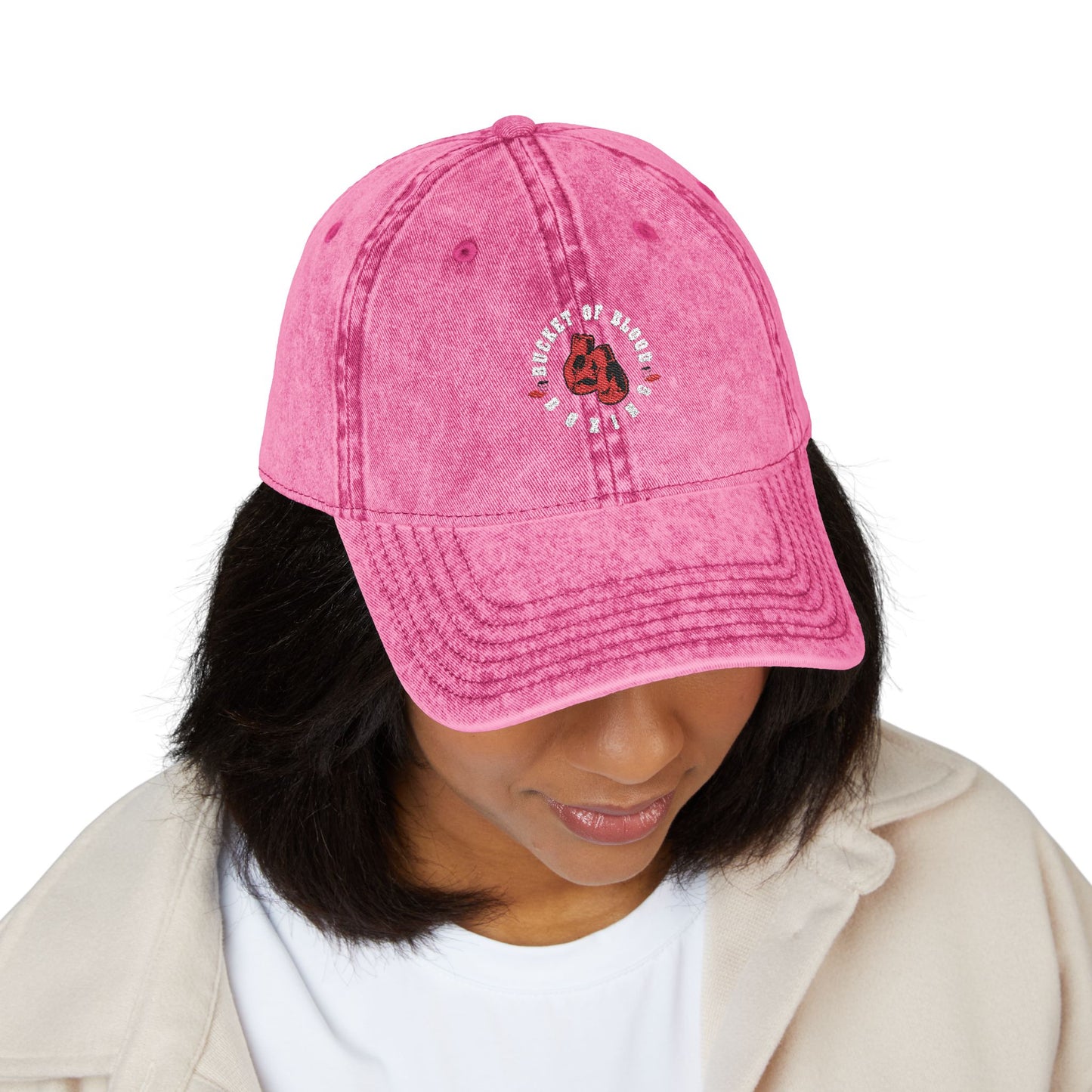 Cap - Retro Embroidered Boxing Logo Cap