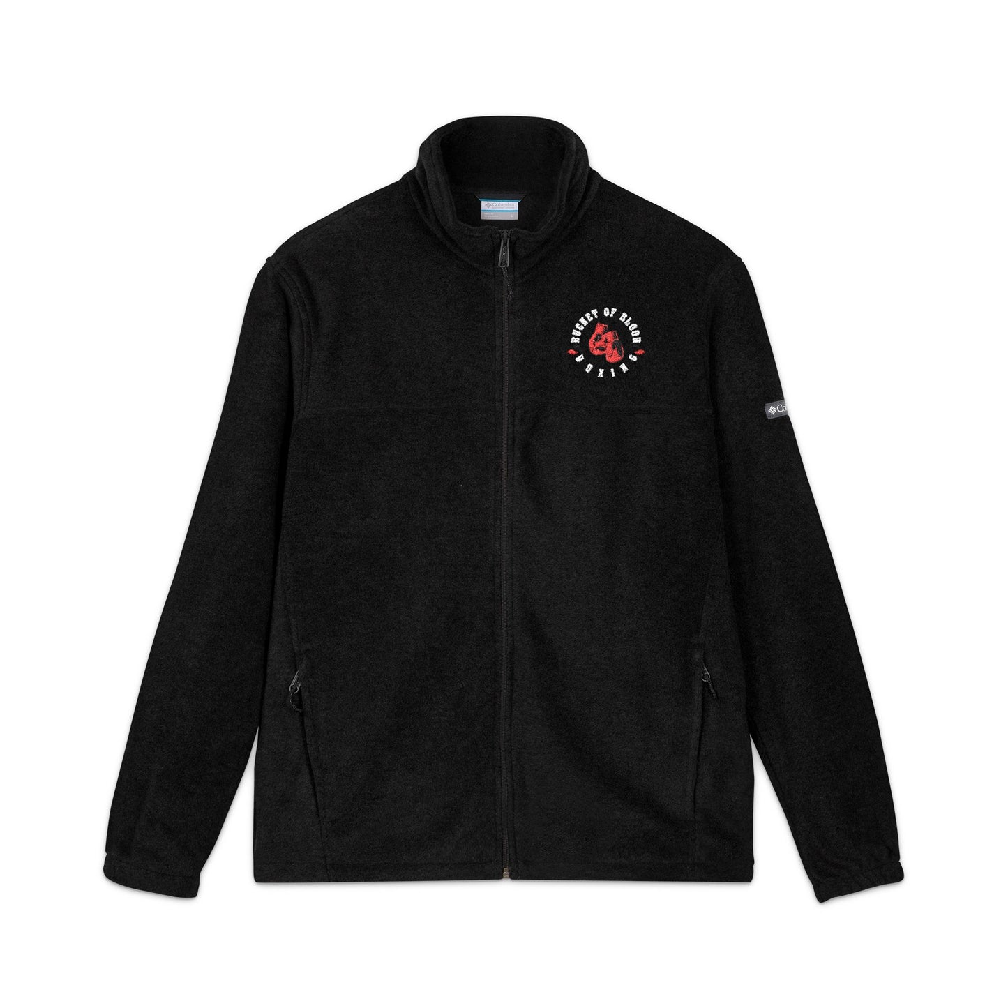 Fleece - Embroidered 'Bucket of Blood' Grey Fleece Jacket
