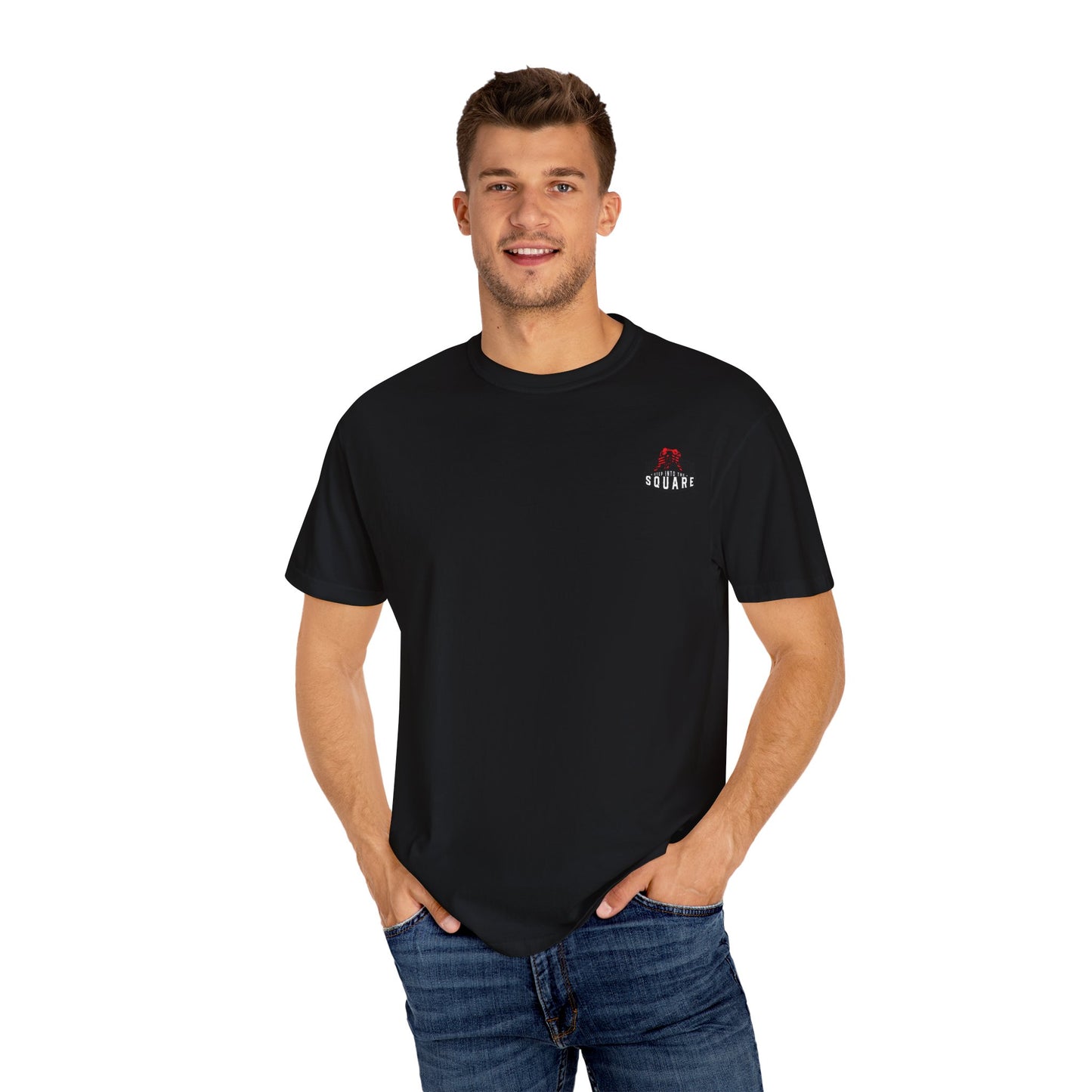 T Shirts Mens T Shirts - Dyed T-Shirt With Vintage Boxing Design