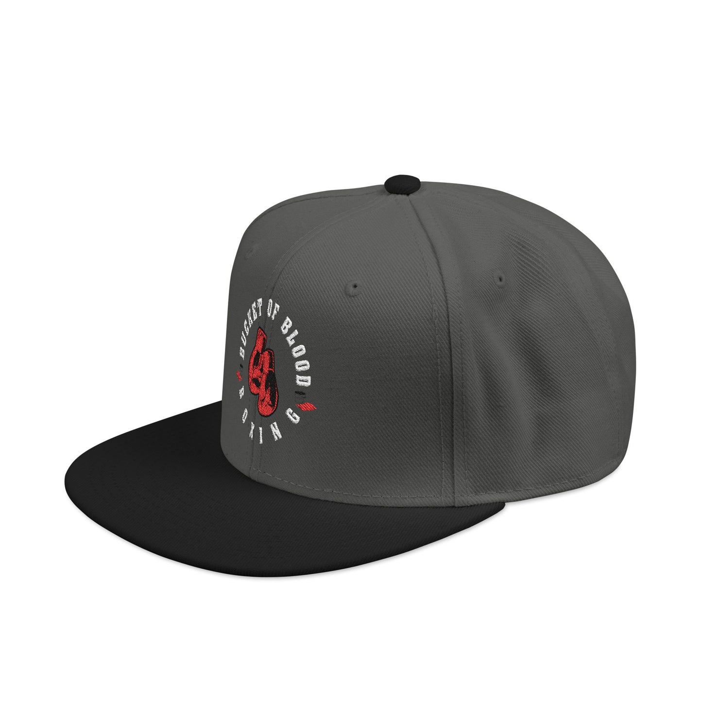 Snapback - Embroidered Snapback Hat - Bucket of Blood