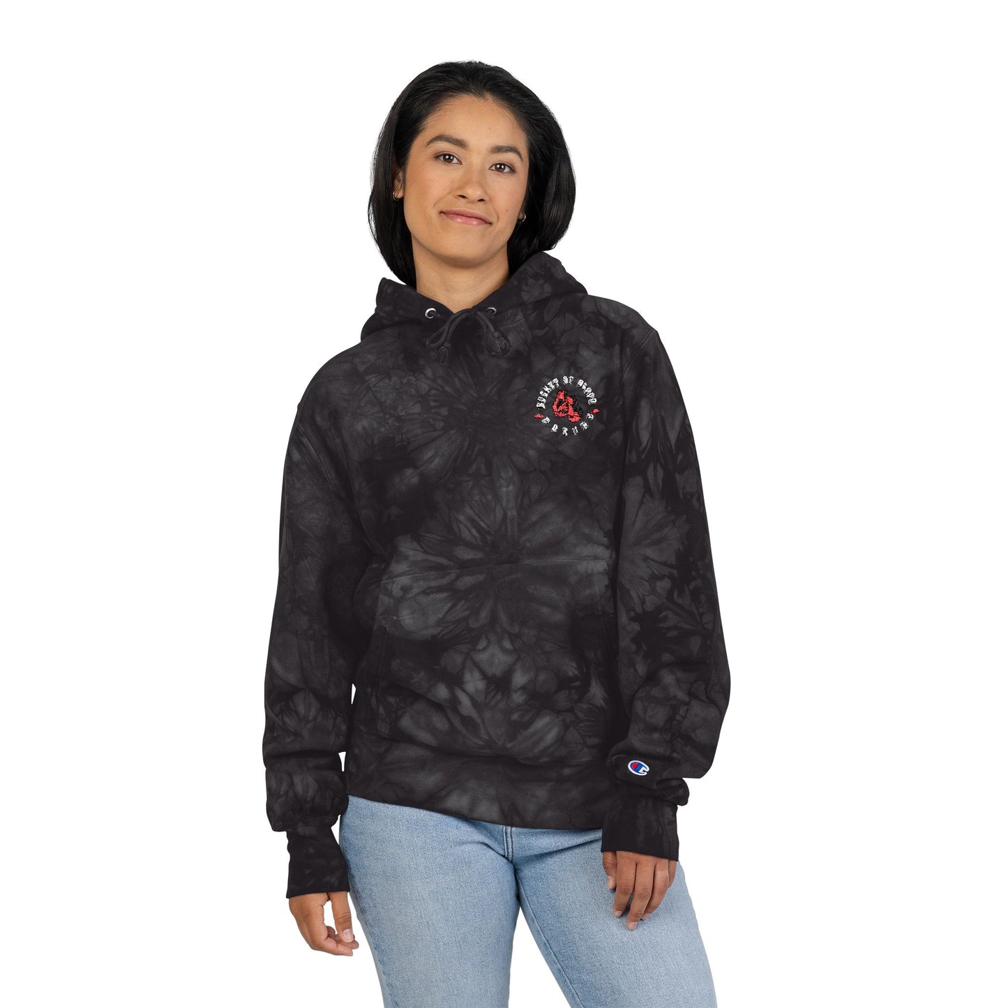 Tie Dye Hoodie - Embroidered Hoodie