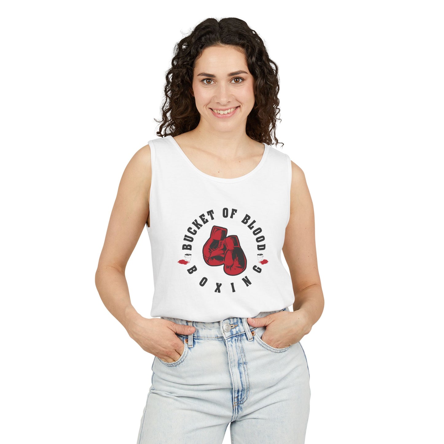 Mens Tank Tops -"Bucket of Blood" - Boxing Gym Tank Top