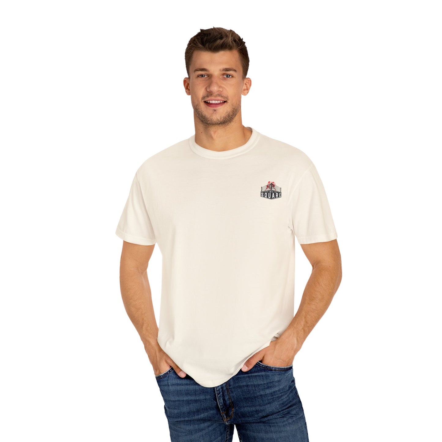 T Shirts Mens T Shirts - Dyed T-Shirt With Vintage Boxing Design