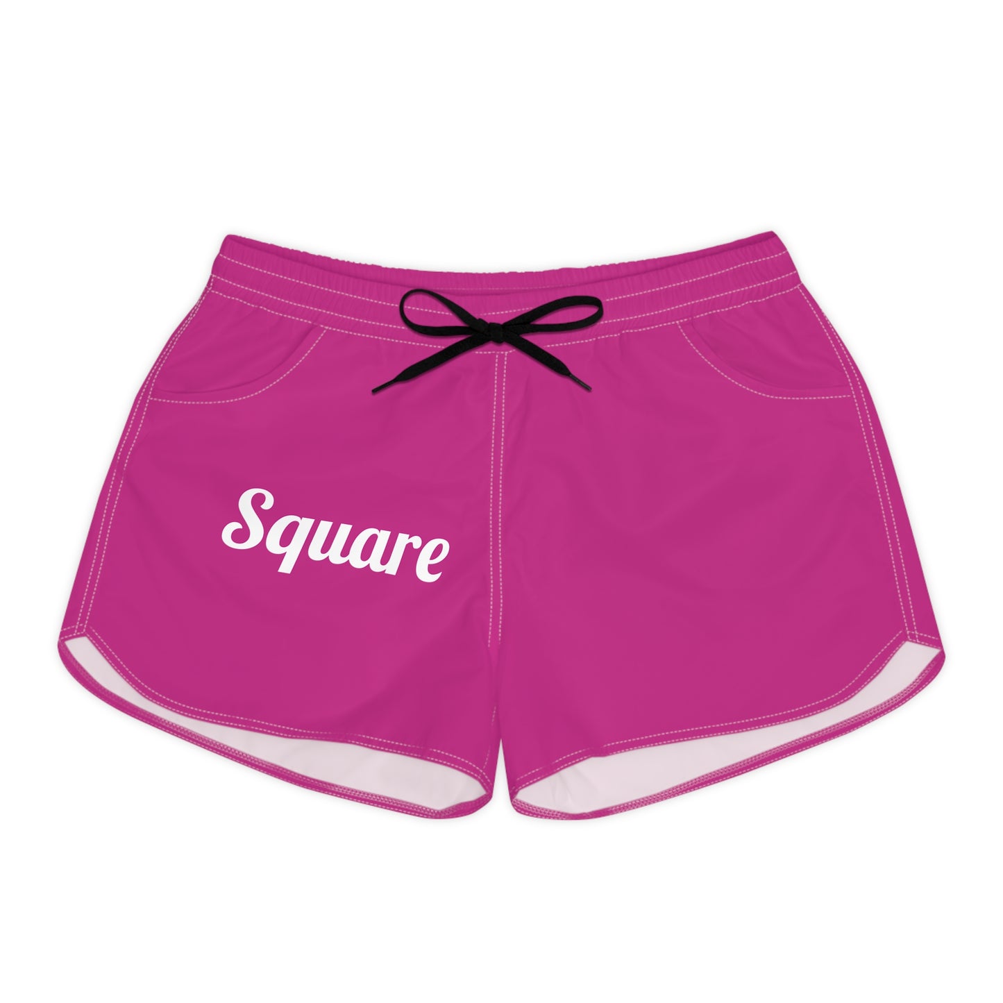 Womens Athletic Shorts - Square Design, Summer Essentials, Beachwear, Sportswear