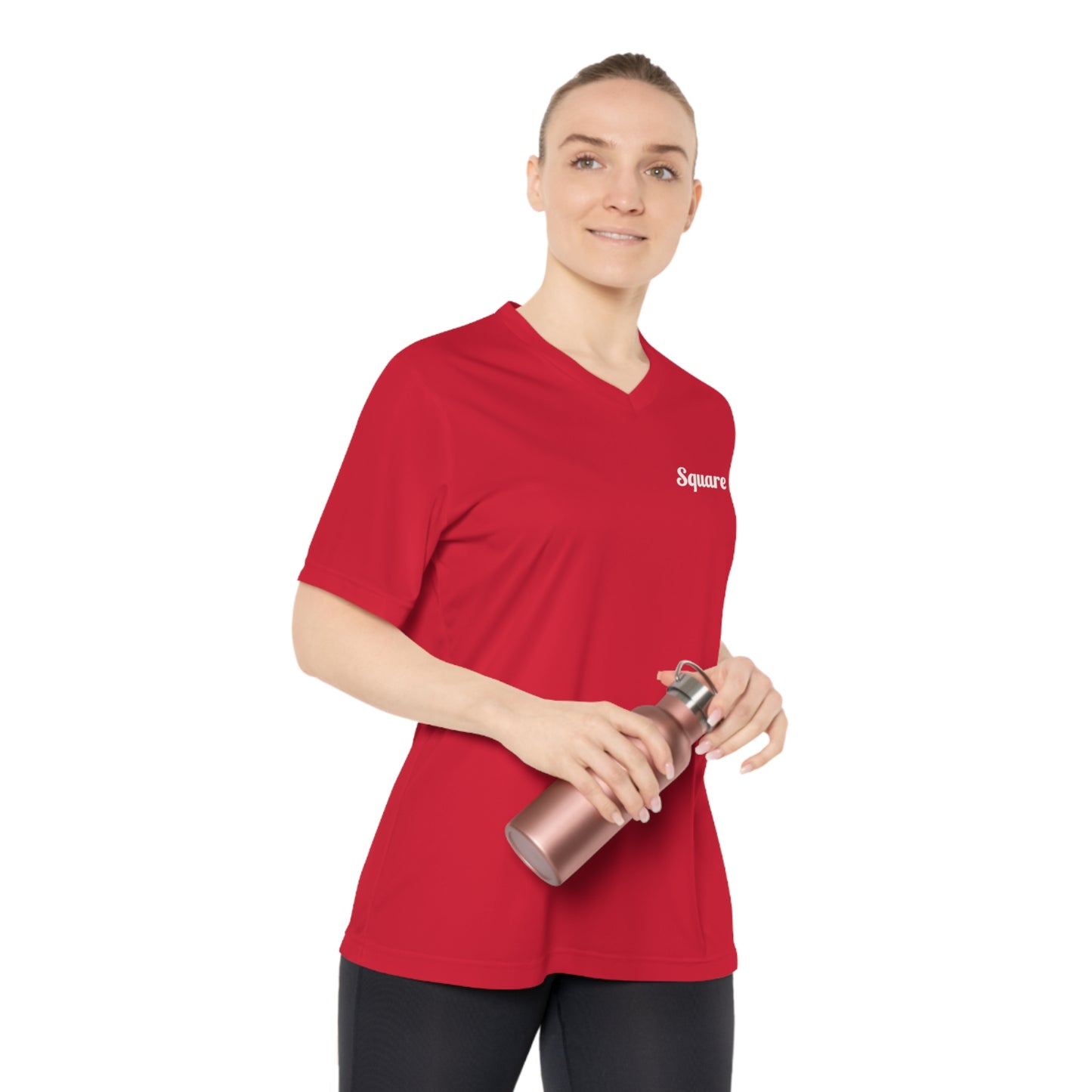 V Neck T Shirts - Boxing-Inspired Women's Performance V-Neck T-Shirt