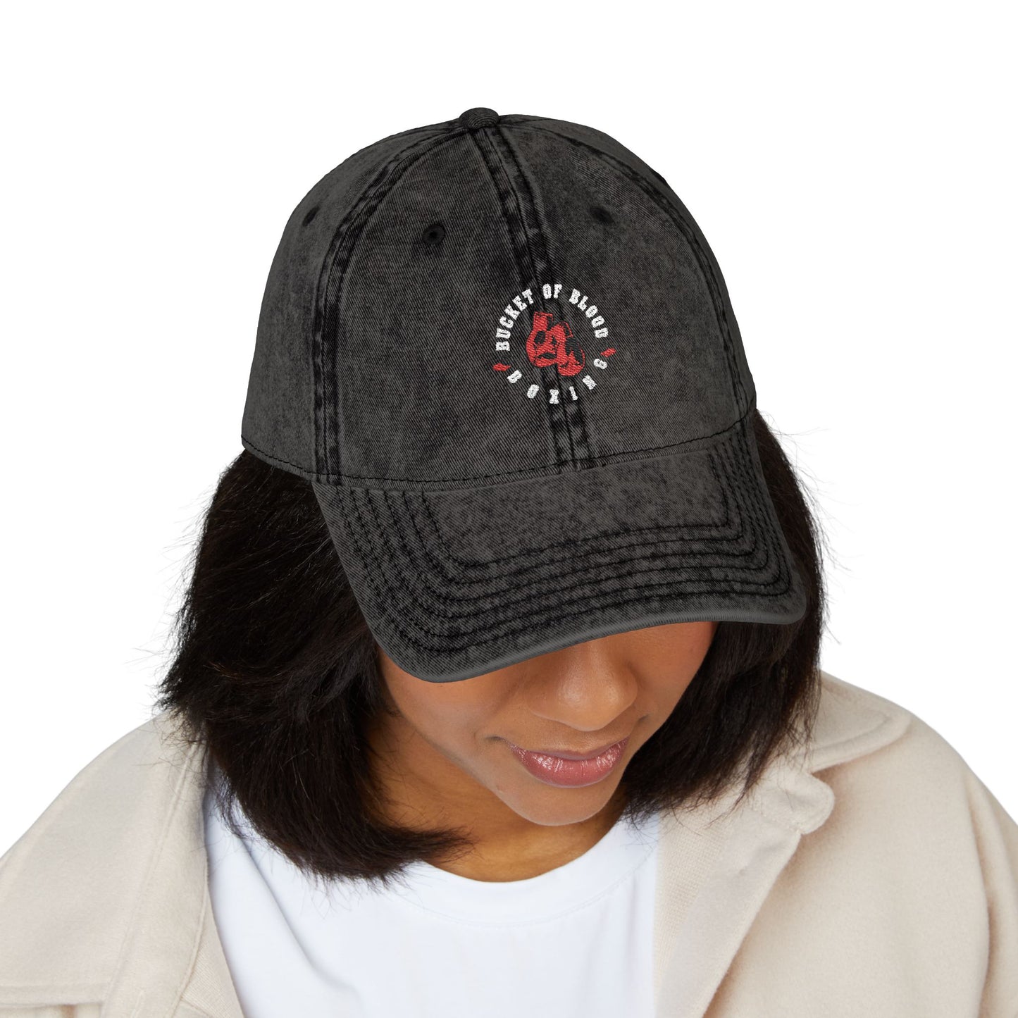 Cap - Retro Embroidered Boxing Logo Cap