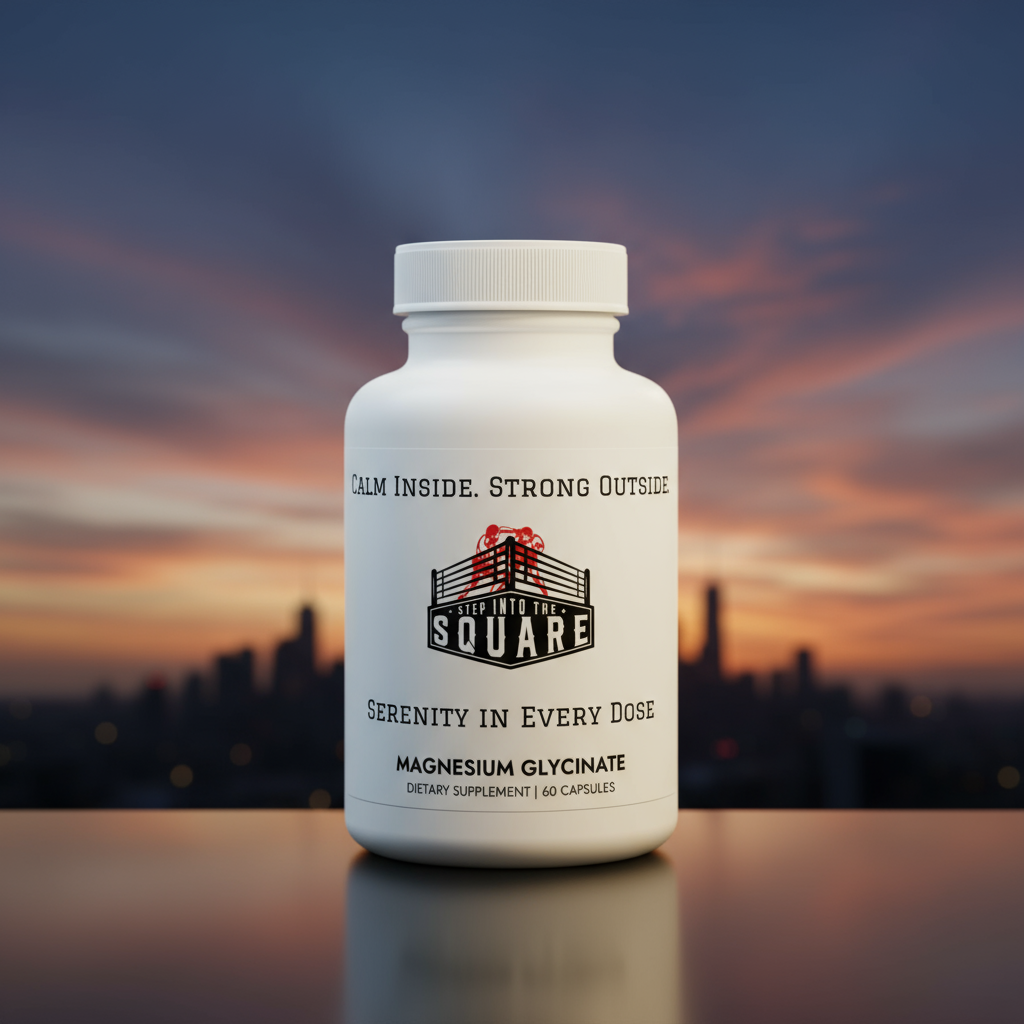 Magnesium glycinate capsules bottle highlighting high-absorption magnesium supplements for athletic performance and recovery