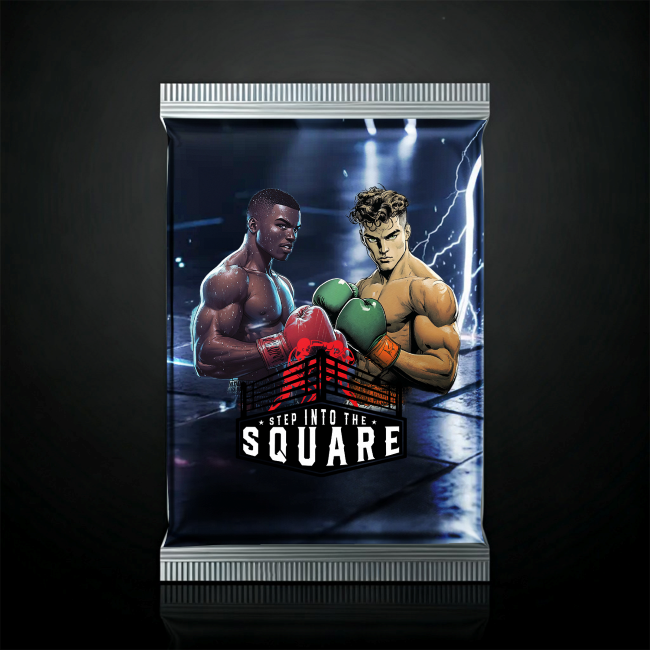 Premium Boxing Collector Card Pack #3 P3-E1-SN-003-105 featuring a premium boxing-themed collectors card created for dedicated fight fans and collectors.