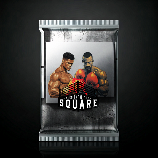 Pack #81 - P81-E1-SN-081-105 illustrating the discipline of a true fighter through focused boxing training and combat technique.