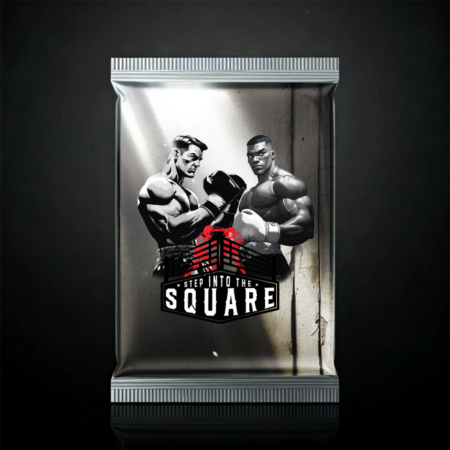 Pack #9 Dynamic Boxing Collector Card P9-E1-SN-009-105 featuring a bold boxing-themed collectors card representing power, precision, and passion in the ring.