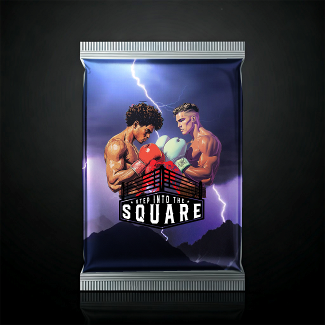 Collector Boxing Card Pack #6 P6-E1-SN-006-105 featuring a boxing-themed collectors card representing elite athleticism and determination in the sport of boxing.ge