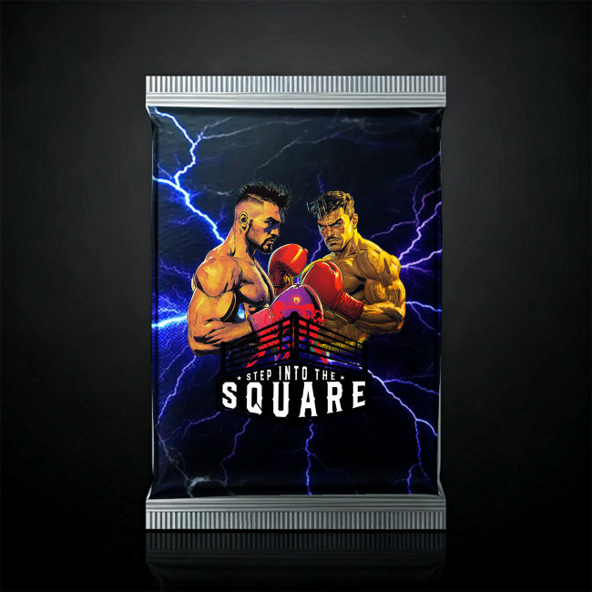 Pack #21 Boxing Card P21-E1-SN-021-105 custom card deck featuring a standout boxing card representing victory, grit, and determination in the ring.