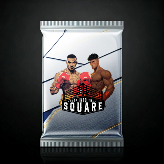 Ringside memories turned collectibles in Pack #77 - P77-E1-SN-077-105, showcasing iconic fight moments and treasured sports memorabilia.