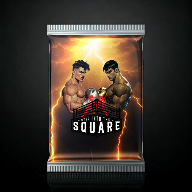 Pack #4 Boxing Card P4-E1-SN-004-105 collector sports card featuring iconic boxing imagery designed for sports card collectors and boxing enthusiasts.