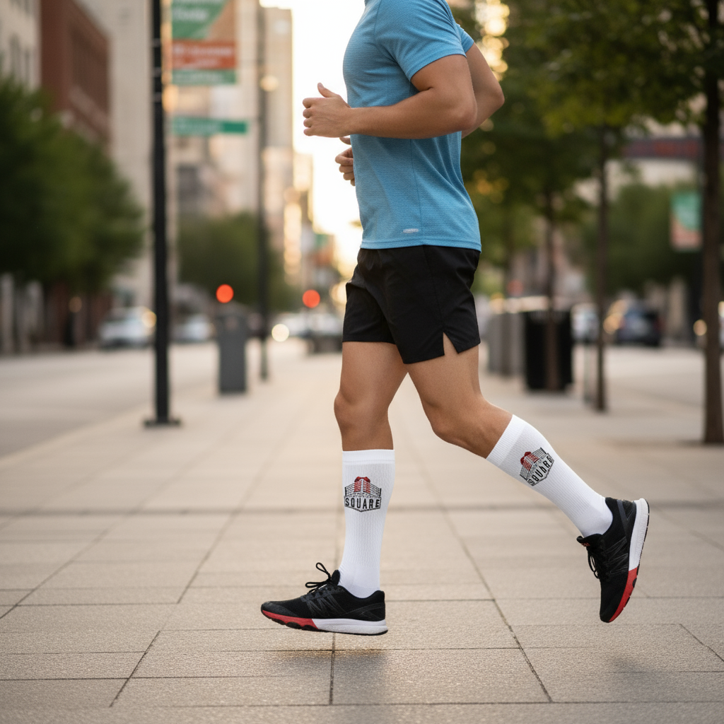 Mens socks with bold prints and cushioned soles, cool cushioned socks for all-day comfort and style