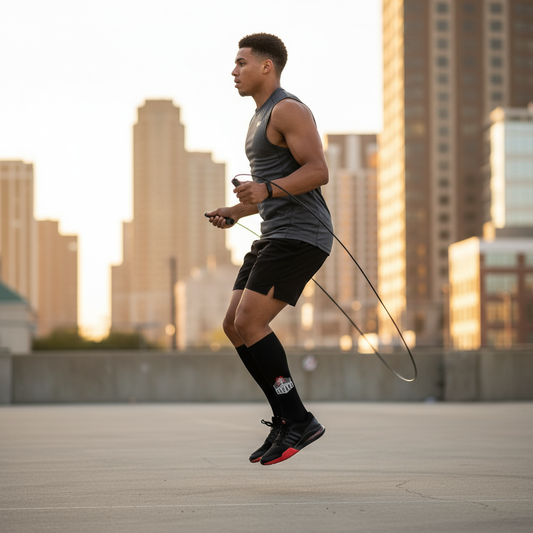 Trendy crew socks with vibrant all-over print, cozy footwear for everyday wear and active lifestyles
