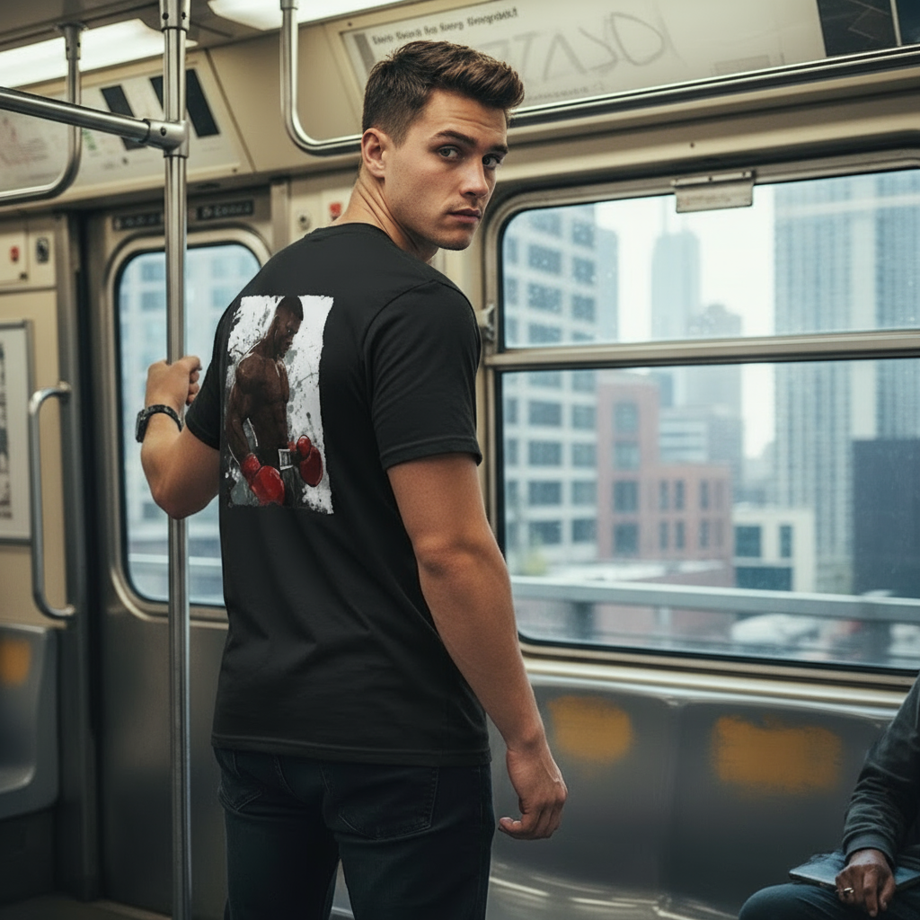 Mens performance t shirts men's performance t-shirt with boxing design athletic wear