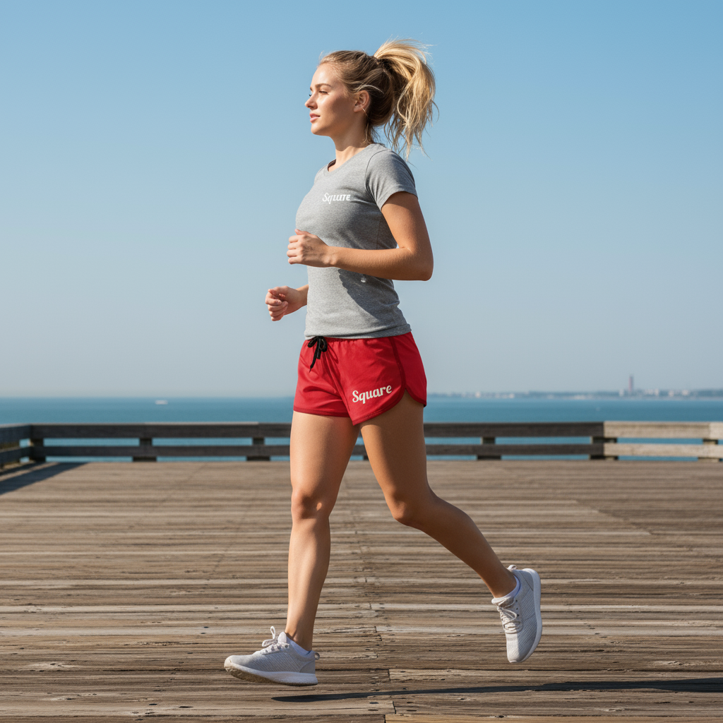 Square Print Women's Summer Shorts, lightweight and comfortable shorts for women, perfect for beach trips, casual outings, or lounging at home