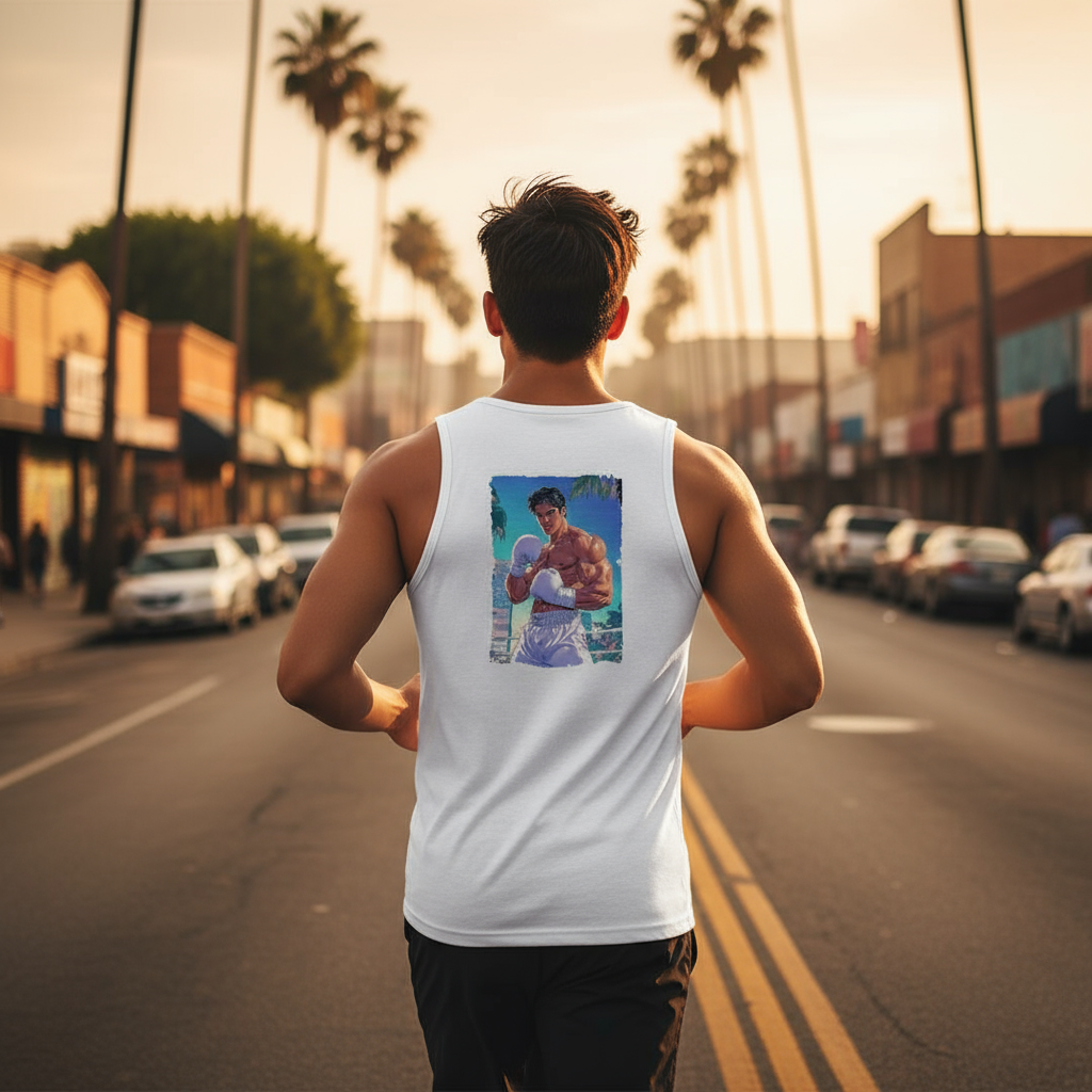 Men's Graphic Workout Tank Top, breathable tank top for fitness apparel and summer workouts